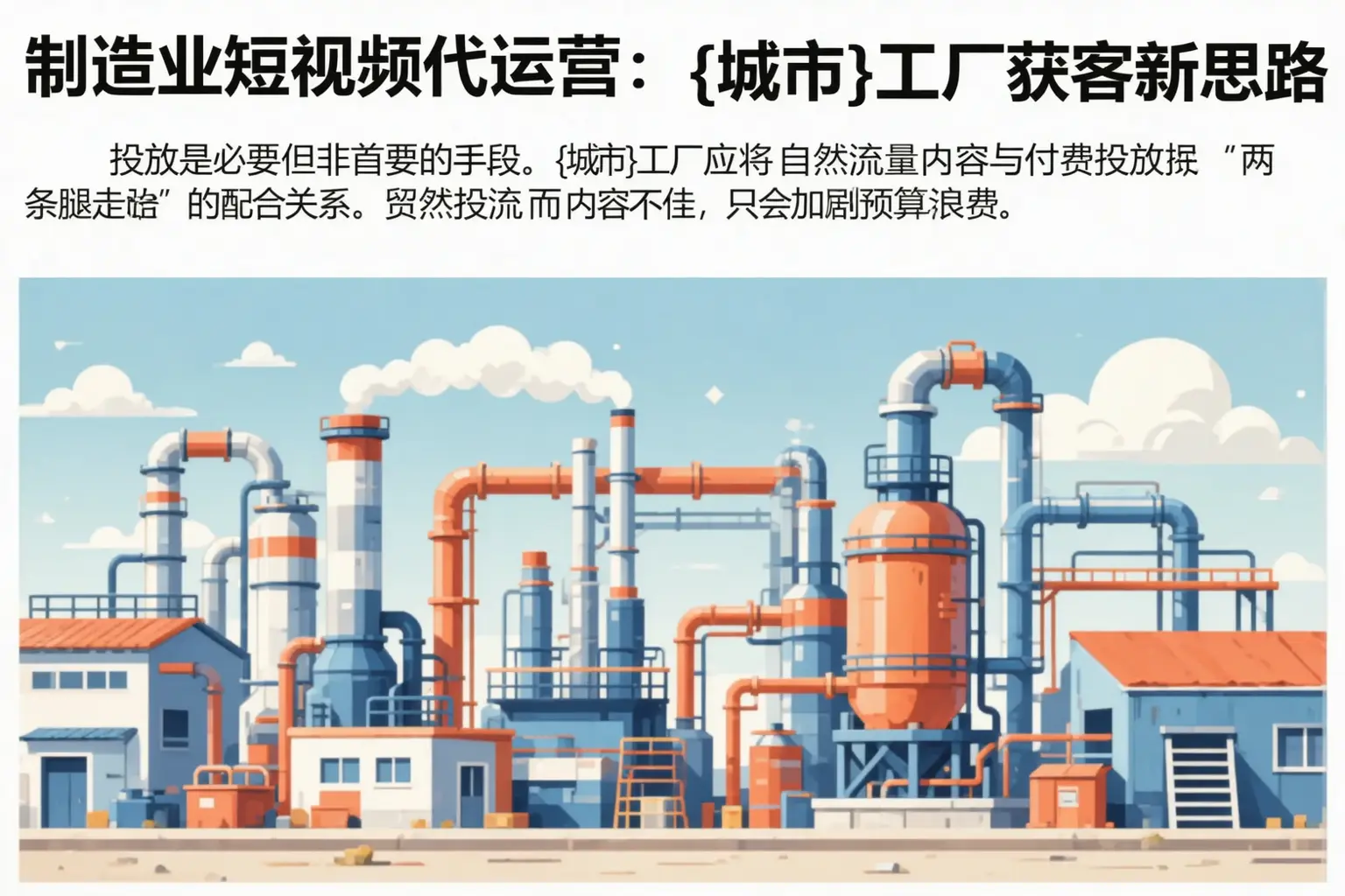 制造业短视频代运营:镇安工厂获客新思路